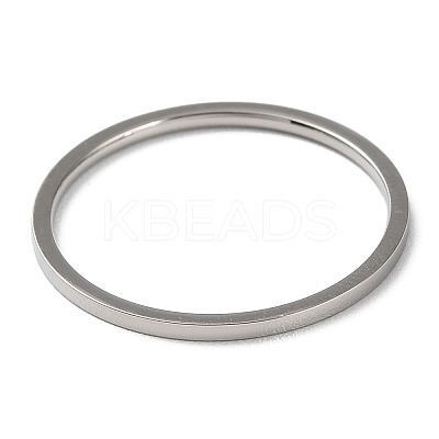 Non-Tarnish 304 Stainless Steel Simple Plain Band Finger Ring for Women Men RJEW-F152-05P-1