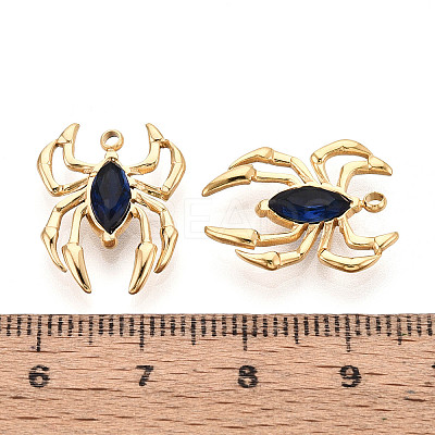 304 Stainless Steel and Rhinestone Pendants STAS-T071-05A-G-1