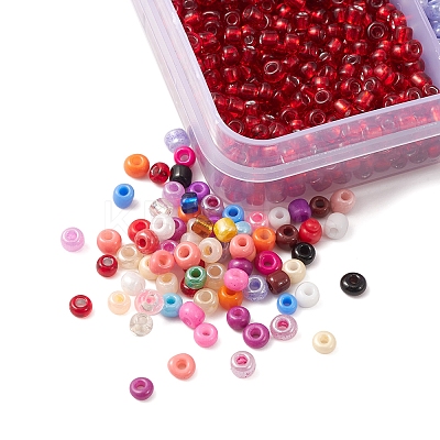 6408Pcs 24 Style 8/0 Glass Seed Beads SEED-FS0001-13-1