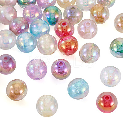 10 Colors Acrylic Imitate Cat Eye Beads FIND-TA0009-23B-1