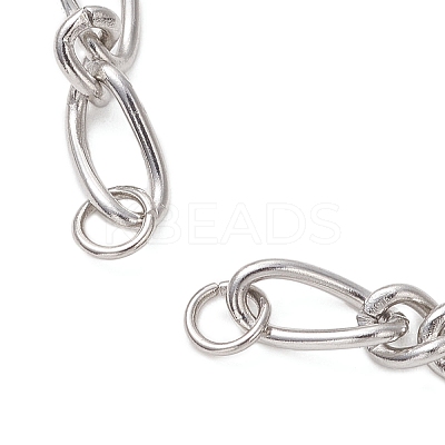 5MM 304 Stainless Steel Figaro Chains Bracelet Making AJEW-JB01517-1