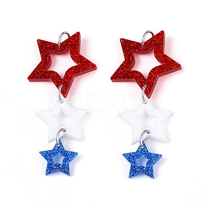 Acrylic Big Pendants OACR-N144-04-1