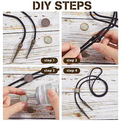 DIY Bolo Tie Kits DIY-GF0010-29C-1
