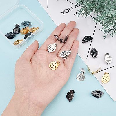 304 Stainless Steel Clip-on Earring Findings STAS-UN0002-07-1