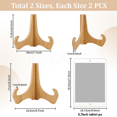 Bamboo Display Easels for Photo Frame ODIS-WH0061-94-1