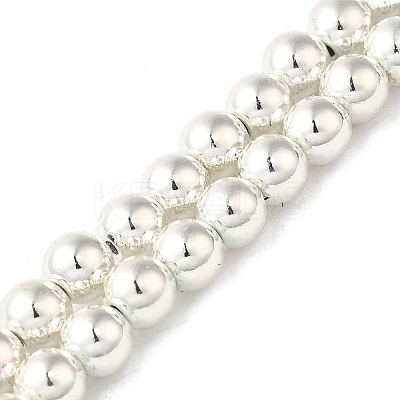 Electroplated Synthetic Magnetic Hematite Beads Strands G-I364-D01-S-1