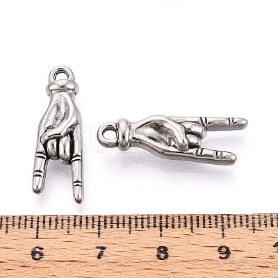 304 Stainless Steel Pendants STAS-T065-21B-P-1
