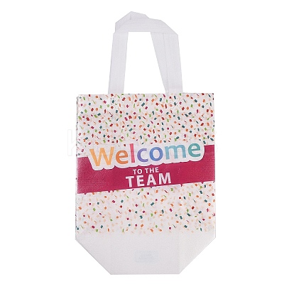 Printed Non-Woven Reusable Folding Wine Bottle Gift Bags with Handle ABAG-C012-04C-1