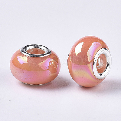 Opaque Resin European Beads RPDL-T038-007H-1