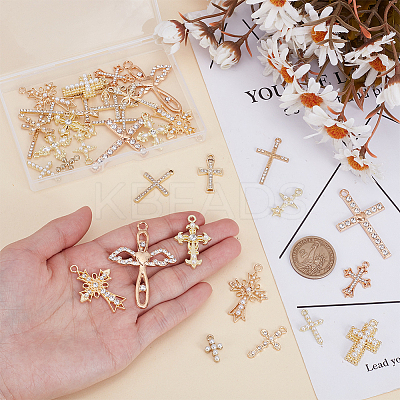 34pcs 17 styles Zinc Alloy Pendants FIND-AR0005-30-1