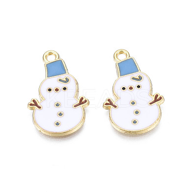 Rack Plating Alloy Enamel Pendants ENAM-N055-165-1