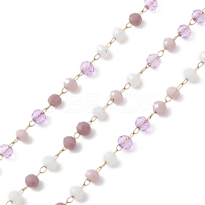 Handmade Glass Beaded Chains CHS-P016-46G-05-1