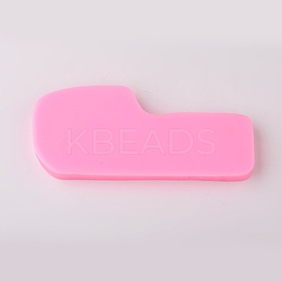 Cartoon Train Design DIY Food Grade Silicone Molds AJEW-L054-65-1