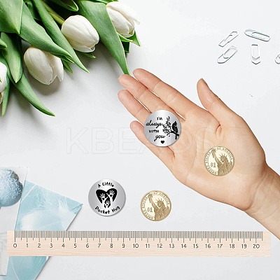 201 Stainless Steel Commemorative Coins AJEW-CN0002-05C-1