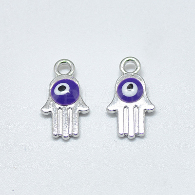 Platinum Plated Alloy Charms ENAM-S117-28F-1