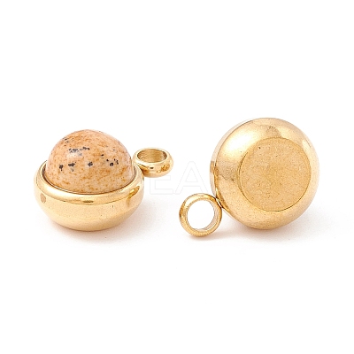 Natural Picture Jasper Charms G-K325-01G-06-1