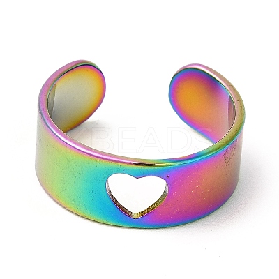 Ion Plating(IP) 201 Stainless Steel Ring RJEW-E063-05M-1