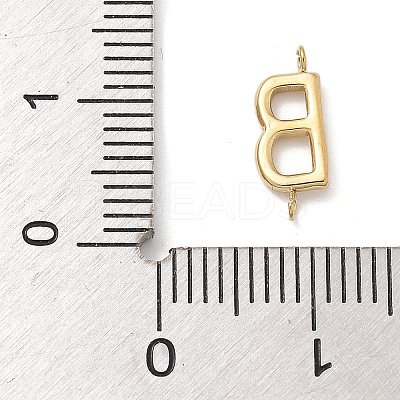304 Stainless Steel Letter Connector Charms STAS-M108-01G-02-1