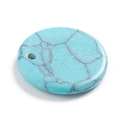 Synthetic Turquoise Charms G-L561-001B-1