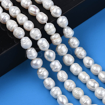 Natural Cultured Freshwater Pearl Beads Strands PEAR-N012-08B-1