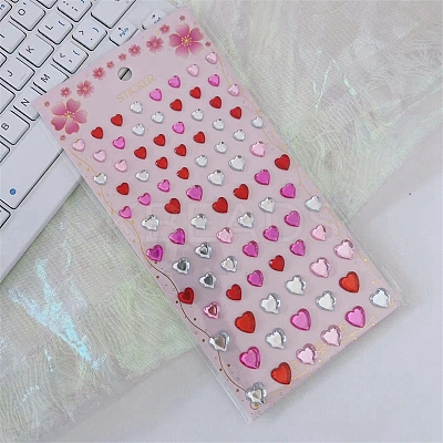 Resin Rhinestone Stickers PW-WG53187-01-1