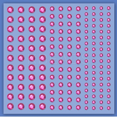 Acrylic Rhinestone Facial Stickers LS-PW-WG72147-07-1