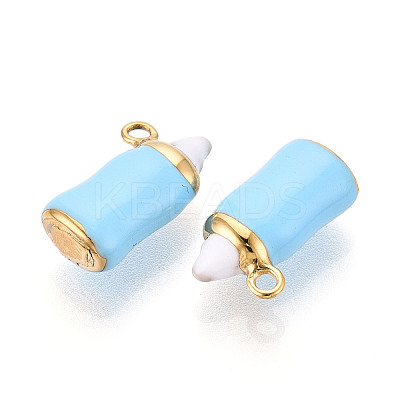 304 Stainless Steel Enamel Pendants STAS-T068-13A-1