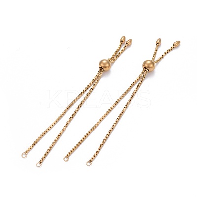 304 Stainless Steel Slider Bracelet/Bolo Bracelets Making X-MAK-L024-01G-1