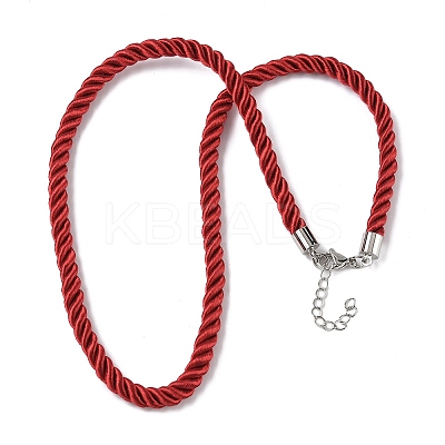 5MM Nylon Twisted Cord Necklace Making FIND-G096-01P-24-1
