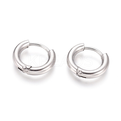 Tarnish Resistant Small Huggie Hoop Earrings for Girl Women EJEW-F111B-13mm-PA-1