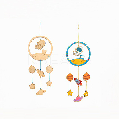 DIY Spaceman Wind Chime Making Kits DIY-A029-10-1
