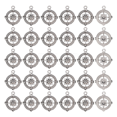 Tibetan Style Zinc Alloy Pendants TIBEP-SC0002-34-1