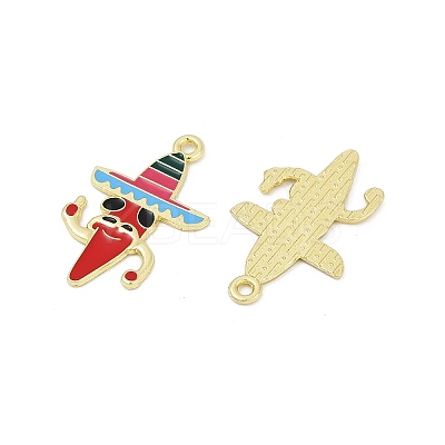 Cinco De Mayo Theme Alloy Enamel Pendants ENAM-V001-05A-G-1