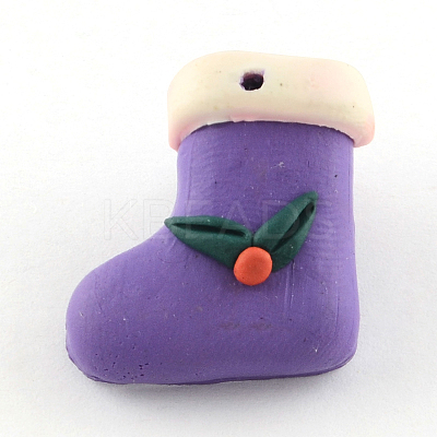 Handmade Polymer Clay Pendants X-FM165Y-2-1