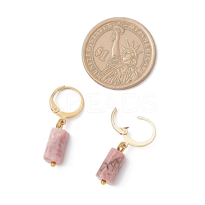 3 Pairs 304 Stainless Steel Natural Mixed Stone Leverback Earrings EJEW-JE06527-01-1