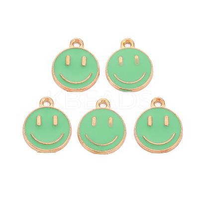Alloy Enamel Charms ENAM-S121-165K-RS-1
