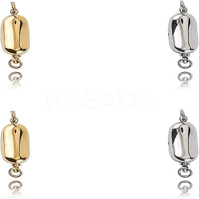 304 Stainless Steel Box Clasps STAS-UN0004-34-1