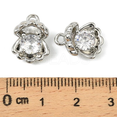 Brass Micro Pave Cubic Zirconia Pendants LS-KK-C107-17P-1