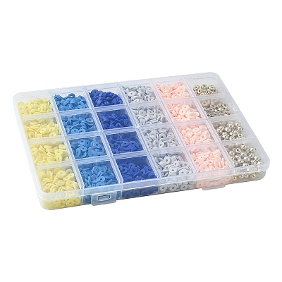 DIY Heishi Polymer Clay Beads Jewelry Making Finding Kit DIY-FS0005-94A-1