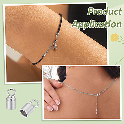 925 Sterling Silver Cord End STER-BC0004-27A-P-1