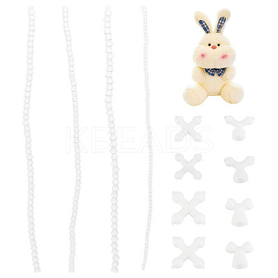 4 Sets 4 Style Polyoxymethylene(POM) Toy Skeleton Joint for DIY Plush Doll DIY-OC0009-34-1
