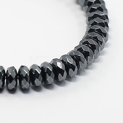 Grade A Magnetic Synthetic Hematite Beads Strands G-O004C-03-1