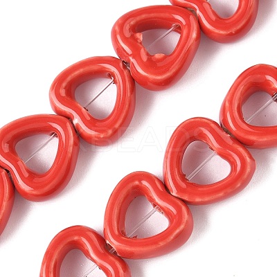 Handmade Porcelain Beads Strands PORC-Z002-01I-1