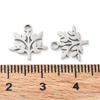 Non-Tarnish 316 Surgical Stainless Steel Charms STAS-Q314-08P-1