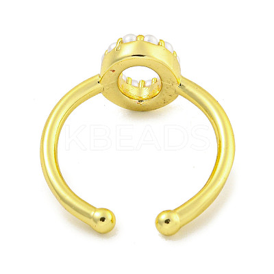 Rack Plating Brass Open Cuff Rings for Women RJEW-F162-01G-O-1
