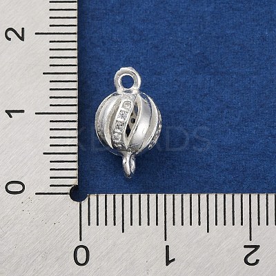 Brass Micro Pave Clear Cubic Zirconia Connector Charms KK-A230-06D-S-1