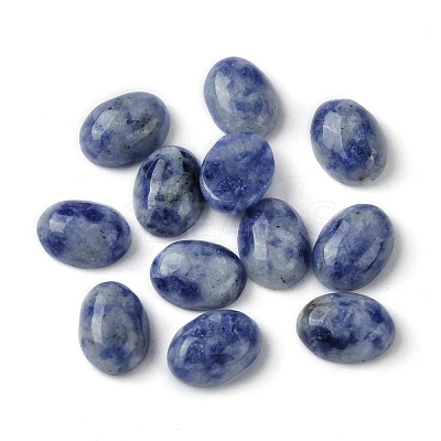 Natural Blue Spot Jasper Cabochons G-A094-01B-49-1