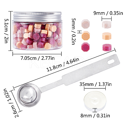 Sealing Wax Particles Kits for Retro Seal Stamp DIY-CP0003-50X-1