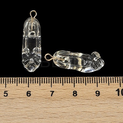 Transparent Resin Rhinestone Pendants RESI-Q021-01C-1