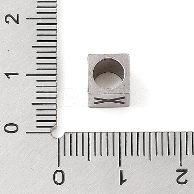 Tarnish Resistant 201 Stainless Steel European Beads STAS-M058-01X-P-1